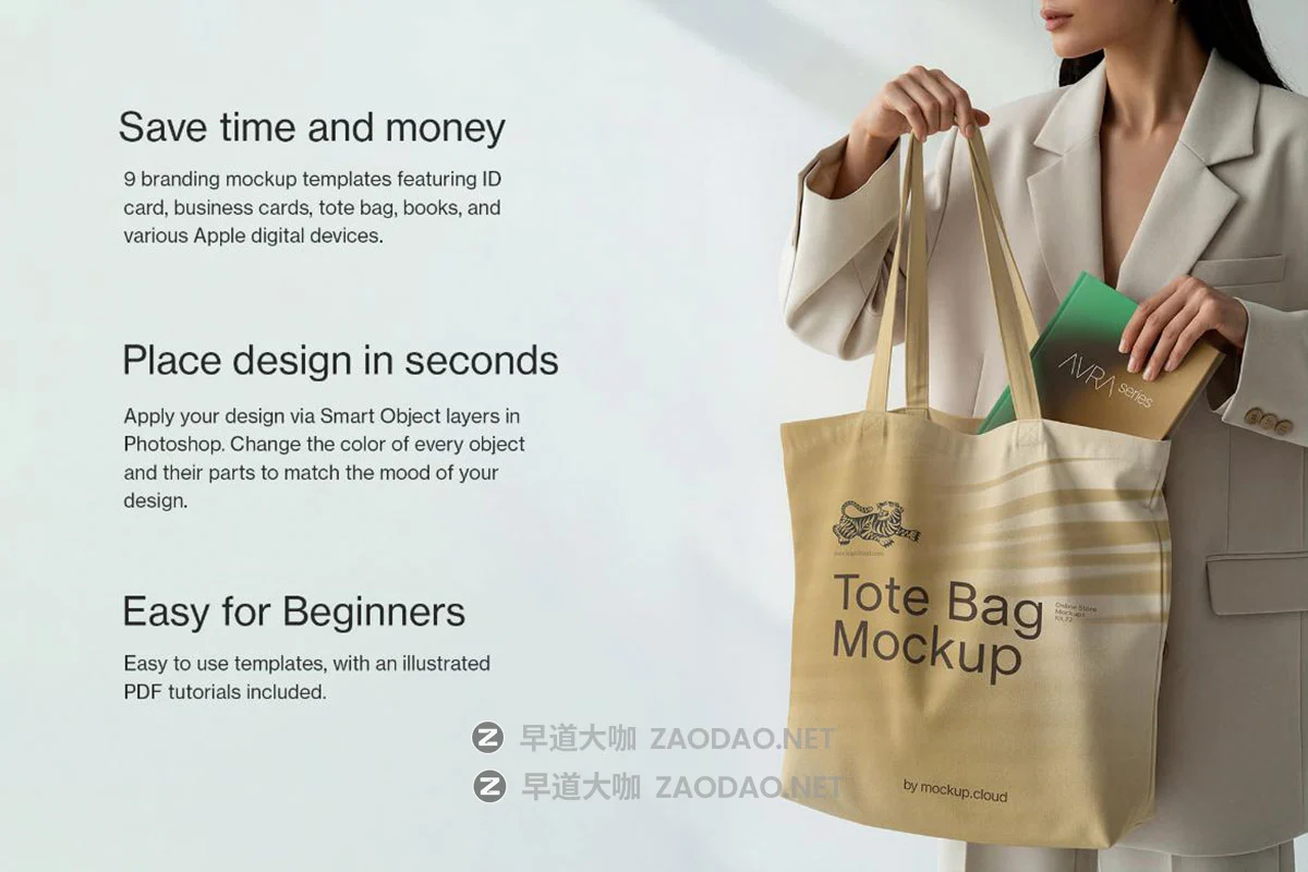 9款女装品牌VI设计棒球帽帆布包拎袋工作证手机ps贴图效果图样机 Fashion Branding Mockups / Aura Series插图1 9款女装品牌VI设计棒球帽帆布包拎袋工作证手机ps贴图效果图样机 Fashion Branding Mockups / Aura Series插图1