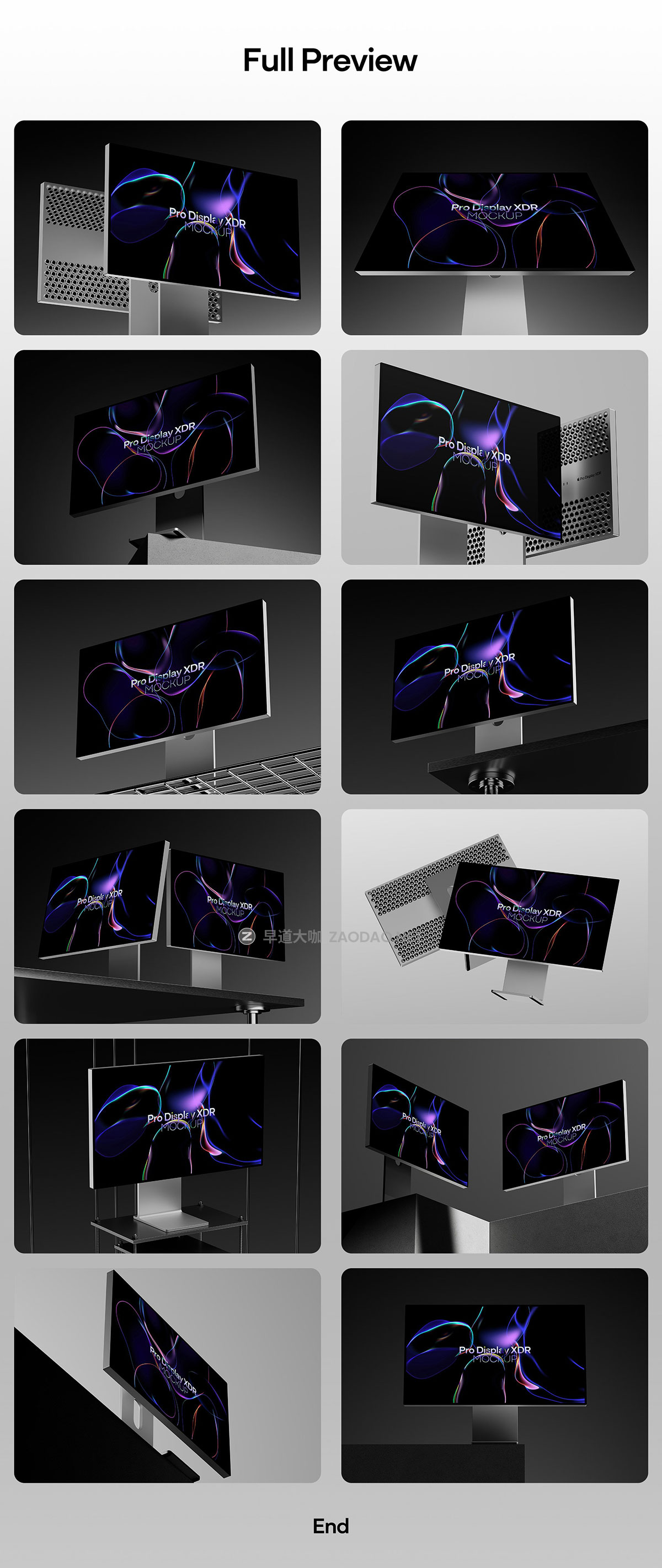 12款工业风网站ui界面作品集设计苹果XDR显示器贴图ps展示样机模板 Pro Display XDR Mockup插图9 12款工业风网站ui界面作品集设计苹果XDR显示器贴图ps展示样机模板 Pro Display XDR Mockup插图9