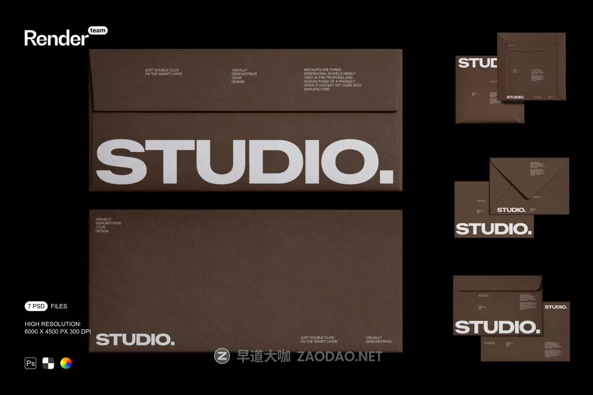 7款质感办公用品邀请函信封档案袋品牌vi贴图效果图psd样机模板 Envelope Mockup Set插图 7款质感办公用品邀请函信封档案袋品牌vi贴图效果图psd样机模板 Envelope Mockup Set插图