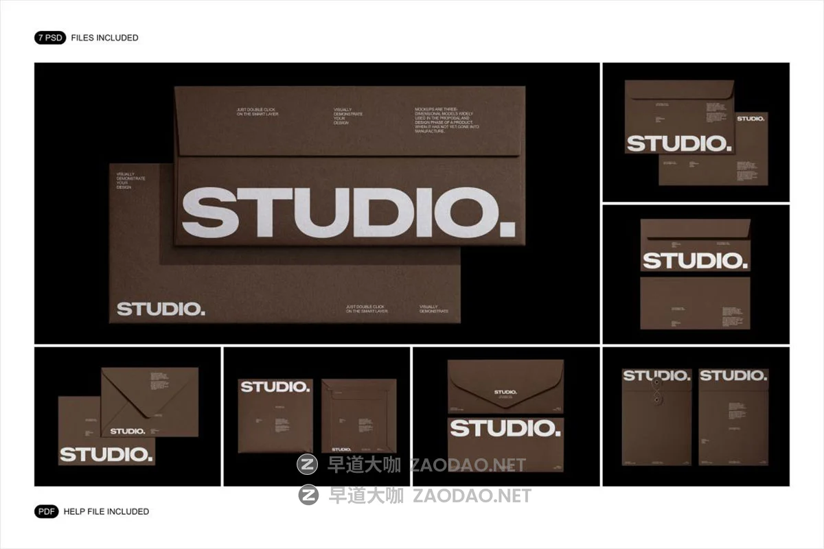 7款质感办公用品邀请函信封档案袋品牌vi贴图效果图psd样机模板 Envelope Mockup Set插图9 7款质感办公用品邀请函信封档案袋品牌vi贴图效果图psd样机模板 Envelope Mockup Set插图9