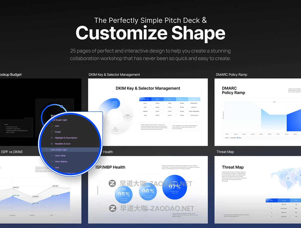 25页蓝色科技IT公司发布会提案策划数据图表报表鱼骨图幻灯片设计ppt/figma模板 Pitch Deck Digital Security Template – XLayer插图2 25页蓝色科技IT公司发布会提案策划数据图表报表鱼骨图幻灯片设计ppt/figma模板 Pitch Deck Digital Security Template – XLayer插图2