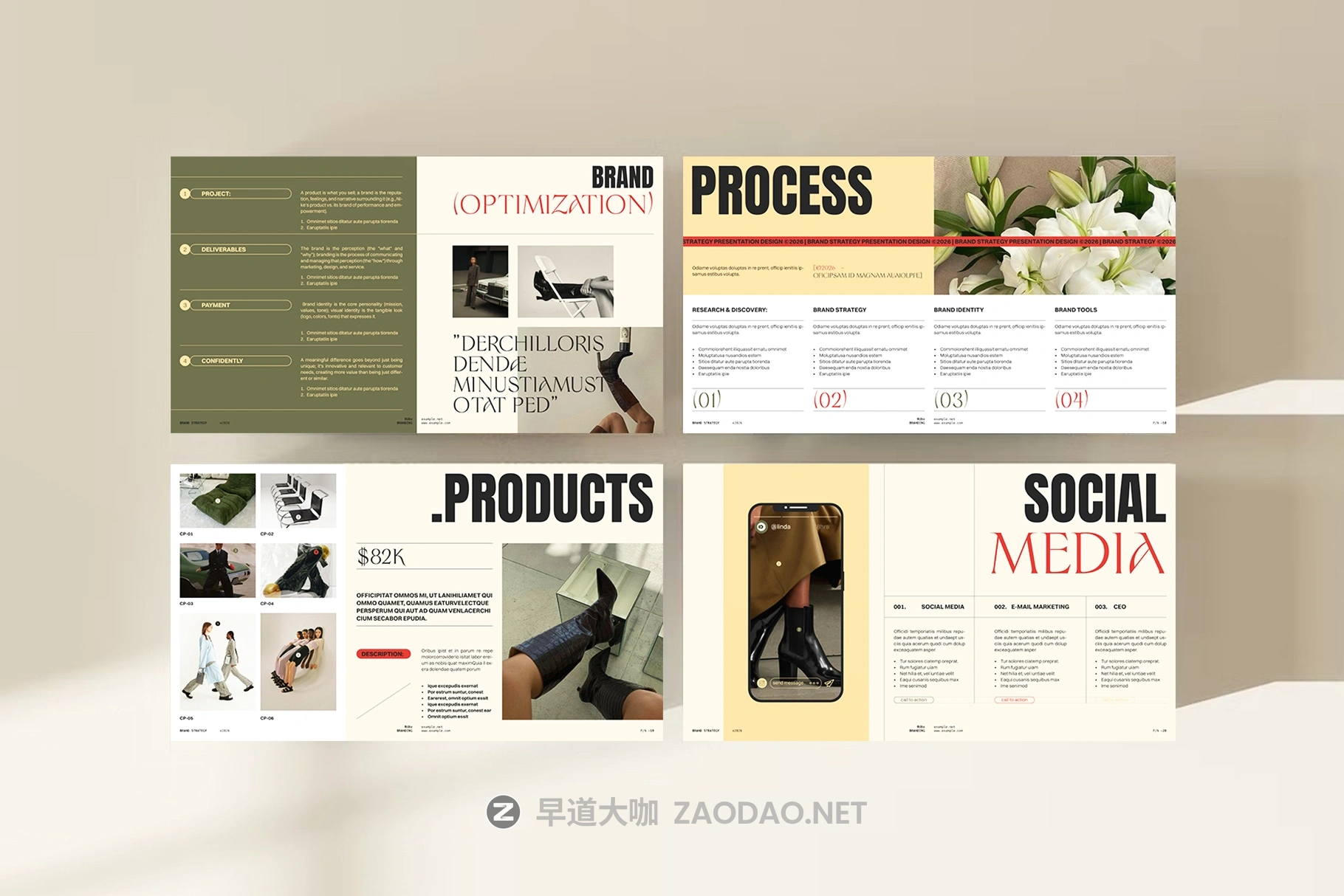 24页企业品牌产品项目营销策划提案战略幻灯片设计ppt/indd模板素材 Brand Strategy Presentation Template插图10 24页企业品牌产品项目营销策划提案战略幻灯片设计ppt/indd模板素材 Brand Strategy Presentation Template插图10