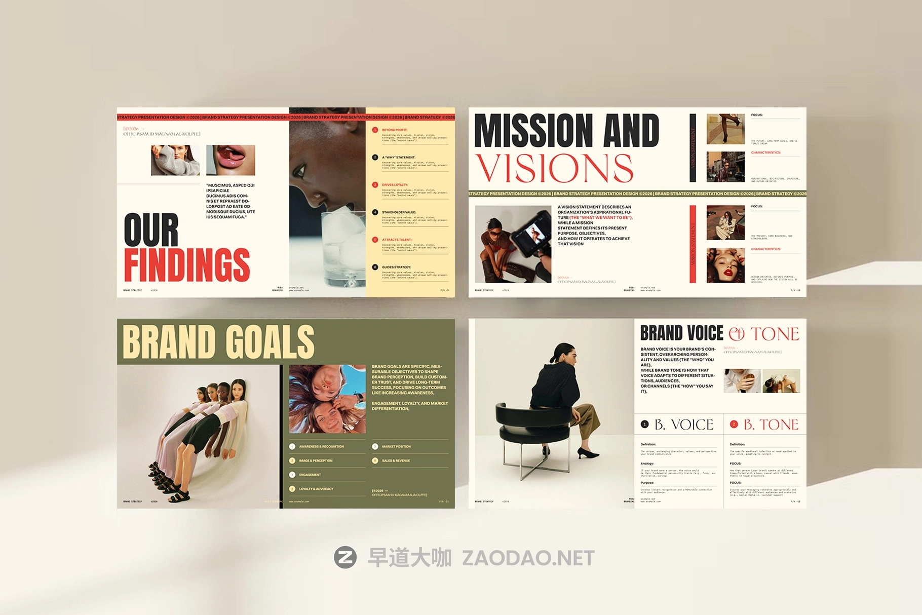 24页企业品牌产品项目营销策划提案战略幻灯片设计ppt/indd模板素材 Brand Strategy Presentation Template插图8 24页企业品牌产品项目营销策划提案战略幻灯片设计ppt/indd模板素材 Brand Strategy Presentation Template插图8