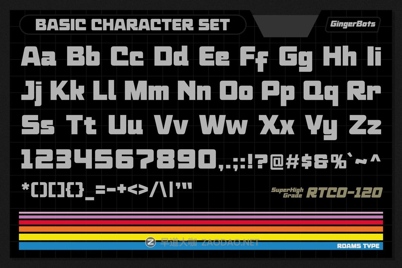 复古怀旧品牌游戏包装设计无衬线英文字体安装包 Ginger Bots – 80’s VHS Retro Typeface插图1 复古怀旧品牌游戏包装设计无衬线英文字体安装包 Ginger Bots – 80’s VHS Retro Typeface插图1