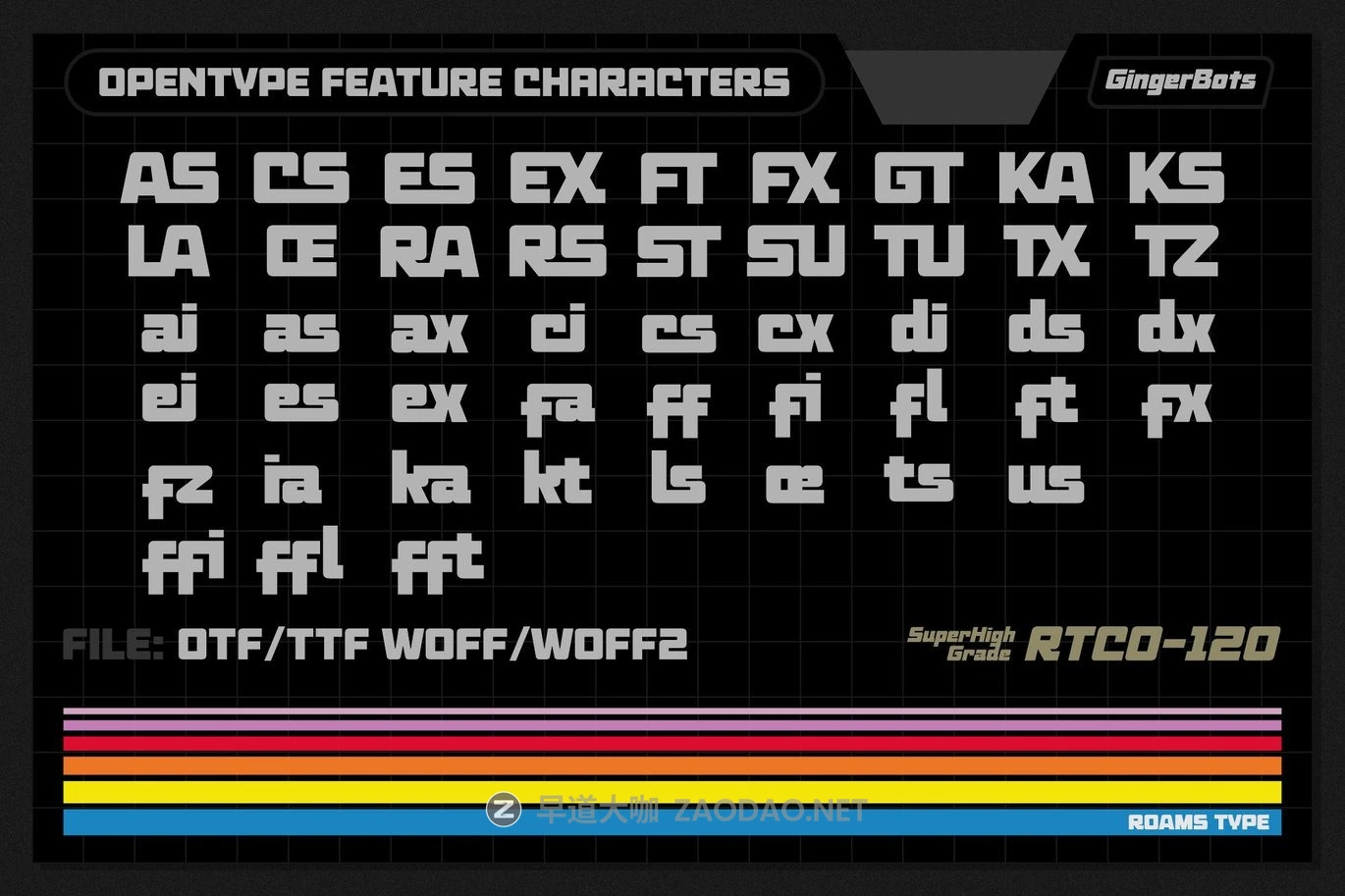 复古怀旧品牌游戏包装设计无衬线英文字体安装包 Ginger Bots – 80’s VHS Retro Typeface插图2 复古怀旧品牌游戏包装设计无衬线英文字体安装包 Ginger Bots – 80’s VHS Retro Typeface插图2