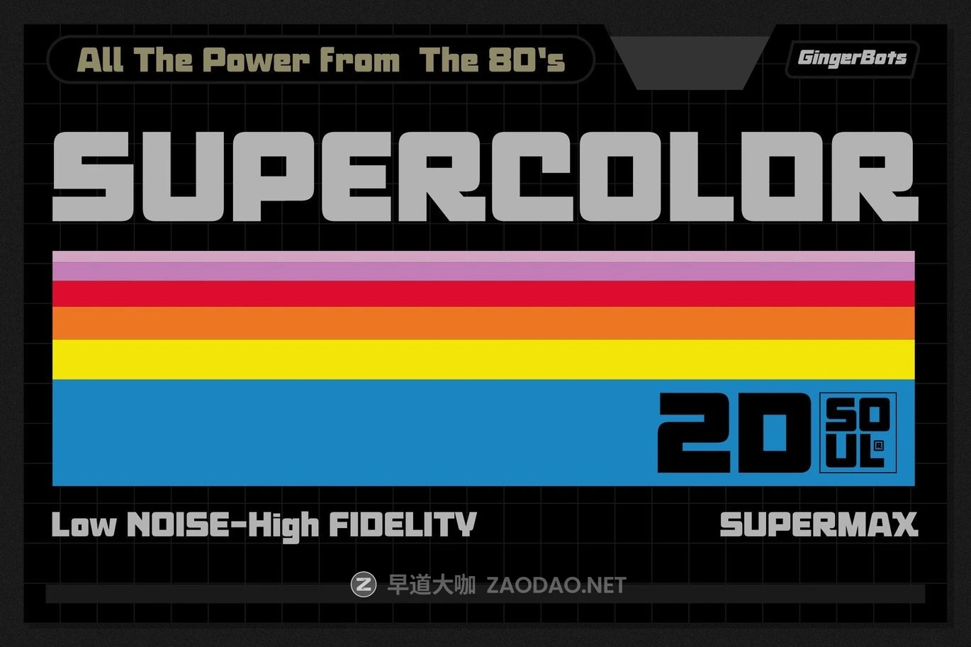 复古怀旧品牌游戏包装设计无衬线英文字体安装包 Ginger Bots – 80’s VHS Retro Typeface插图5 复古怀旧品牌游戏包装设计无衬线英文字体安装包 Ginger Bots – 80’s VHS Retro Typeface插图5