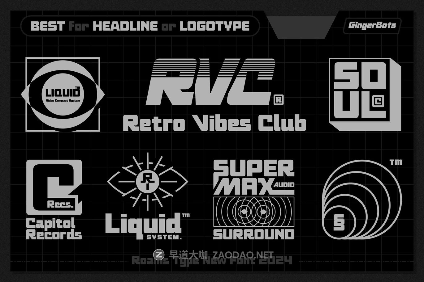 复古怀旧品牌游戏包装设计无衬线英文字体安装包 Ginger Bots – 80’s VHS Retro Typeface插图7 复古怀旧品牌游戏包装设计无衬线英文字体安装包 Ginger Bots – 80’s VHS Retro Typeface插图7