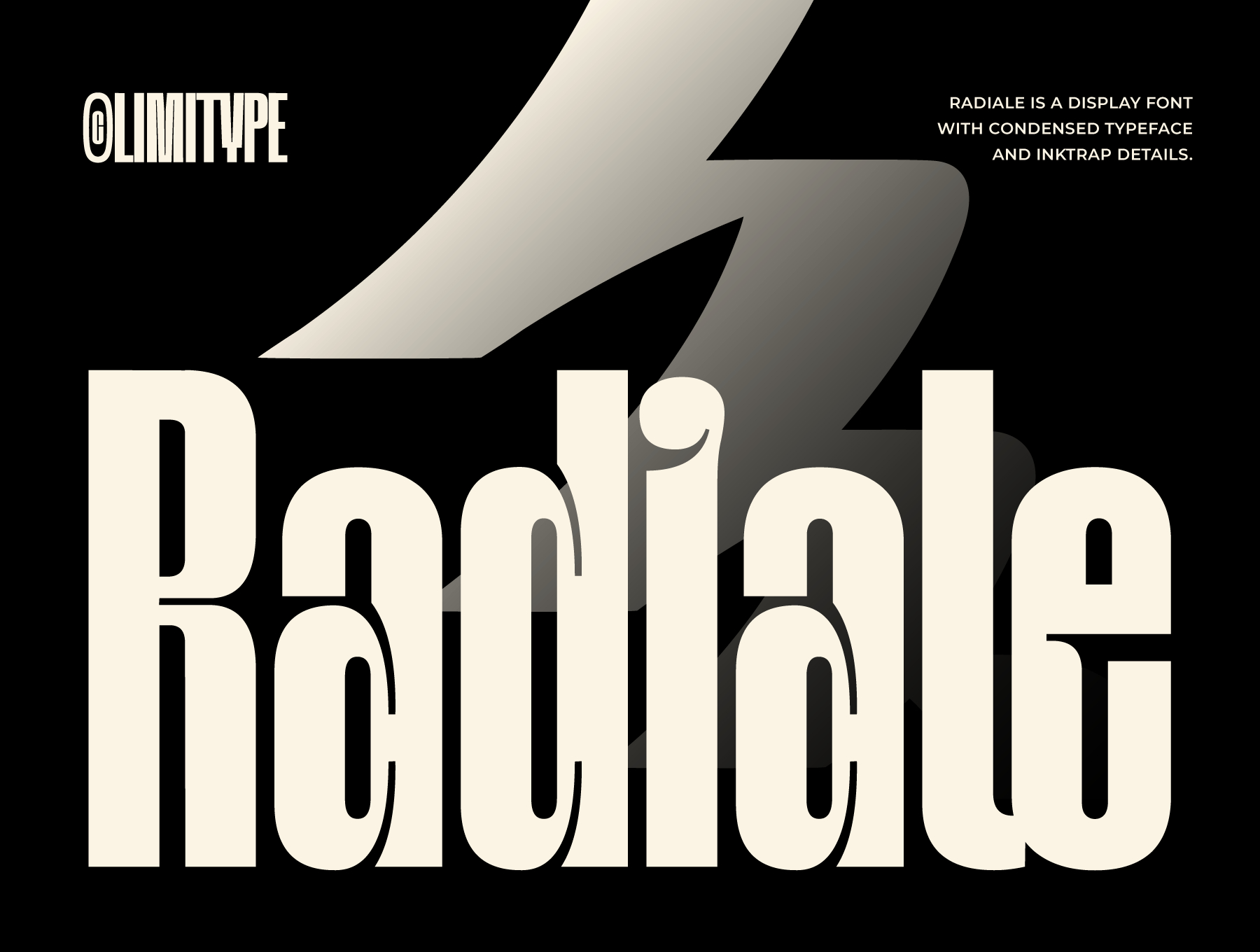 现代时尚品牌海报包装设计无衬线英文字体安装包 Radiale特色图 现代时尚品牌海报包装设计无衬线英文字体安装包 Radiale