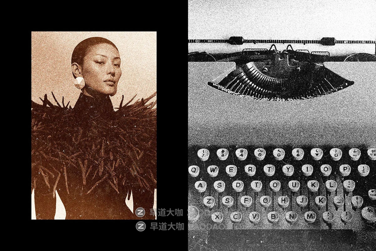 复古做旧单色印刷颗粒划痕灰尘照片修图效果ps特效滤镜插件样机 Printed Monocolor Effect插图2 复古做旧单色印刷颗粒划痕灰尘照片修图效果ps特效滤镜插件样机 Printed Monocolor Effect插图2