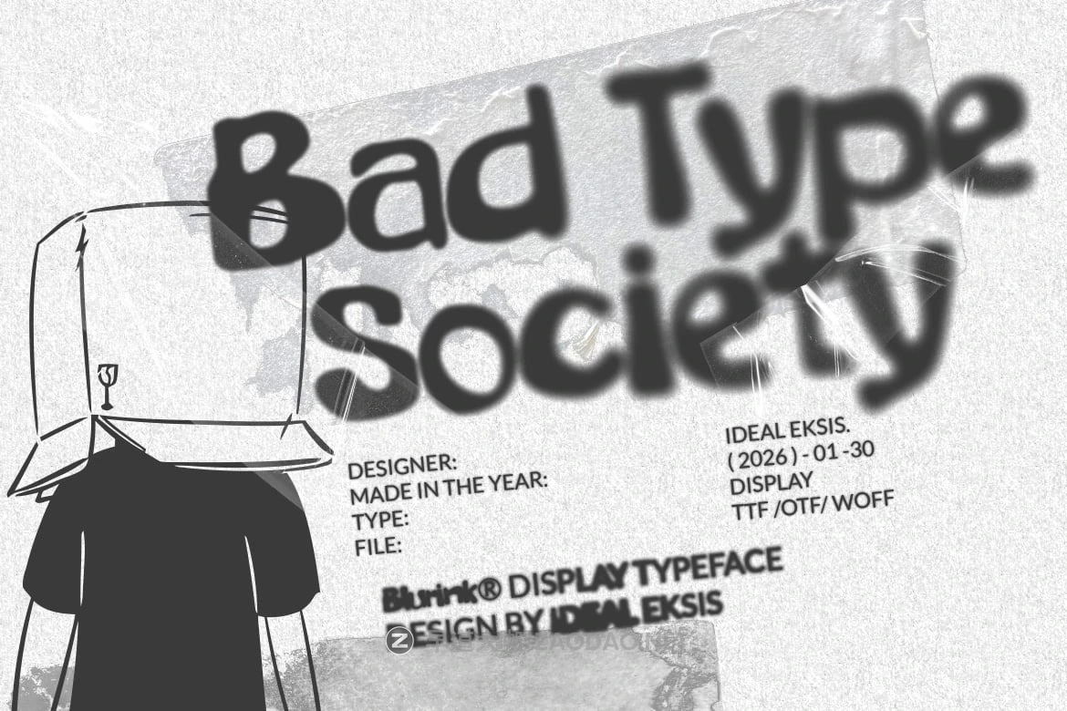 创意俏皮街头服饰海报标题设计手写手绘涂鸦艺术美学英文字体安装包 Blurink插图2 创意俏皮街头服饰海报标题设计手写手绘涂鸦艺术美学英文字体安装包 Blurink插图2