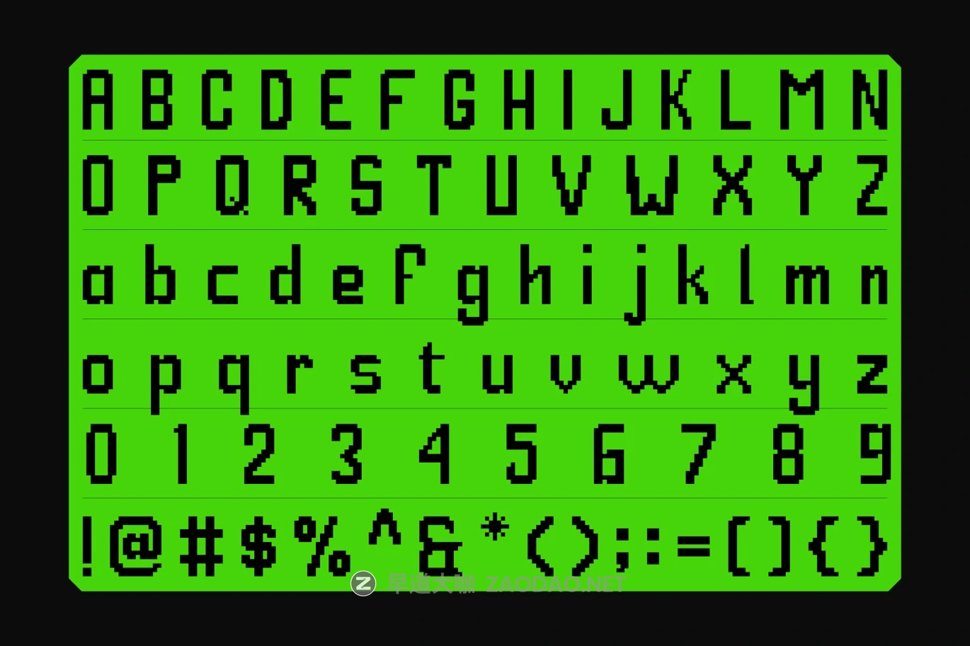 复古美学像素风科技品牌包装游戏设计装饰英文字体 Glephixion – Bitmap Pixel Font插图5 复古美学像素风科技品牌包装游戏设计装饰英文字体 Glephixion – Bitmap Pixel Font插图5