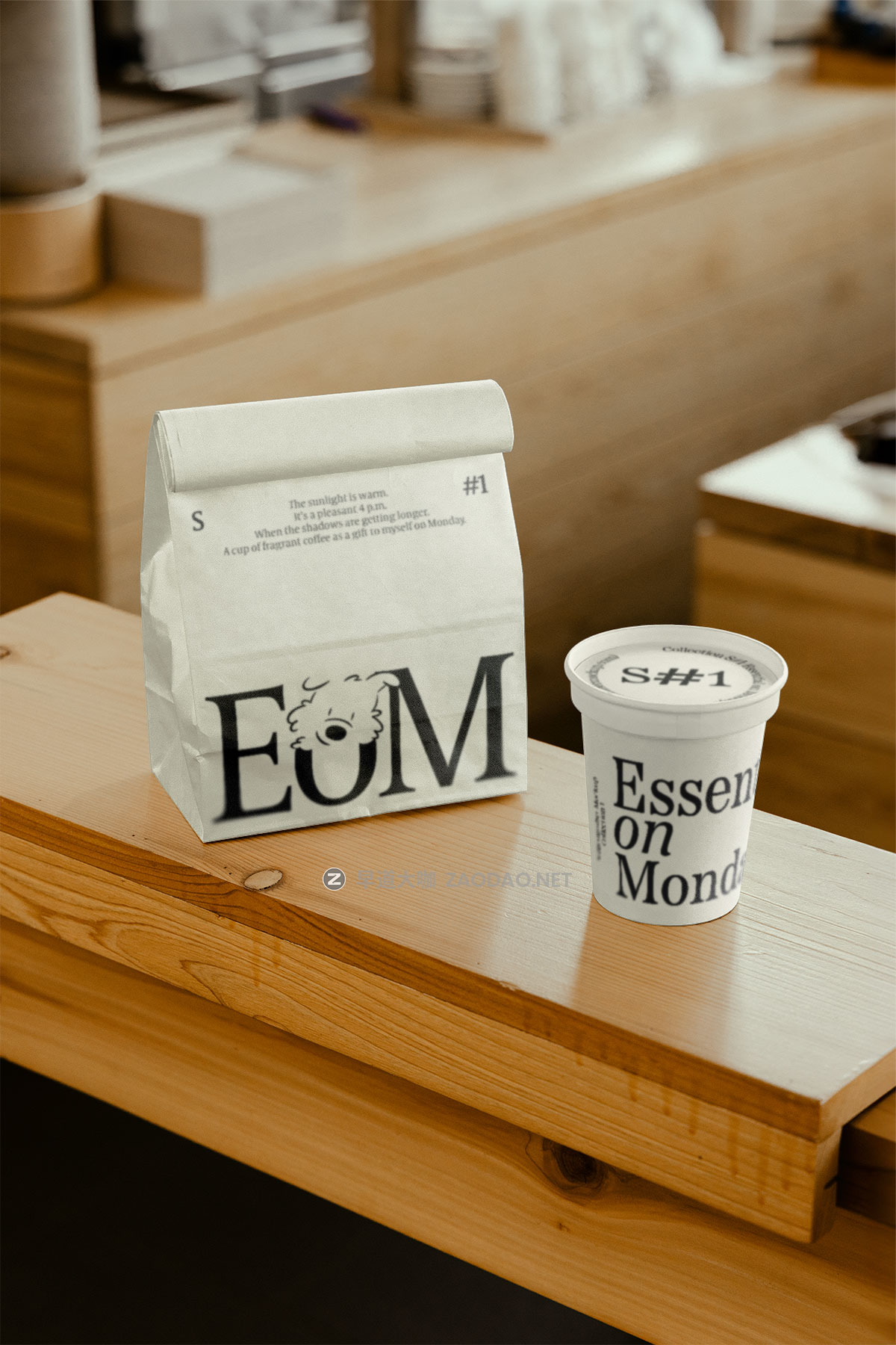 7款网红咖啡面包店品牌VI设计手提纸杯杯垫名片打包袋桌牌海报T恤展示贴图PSD样机模板 Scene Number Mockup – S#1 EOM Collection P3插图2 7款网红咖啡面包店品牌VI设计手提纸杯杯垫名片打包袋桌牌海报T恤展示贴图PSD样机模板 Scene Number Mockup – S#1 EOM Collection P3插图2