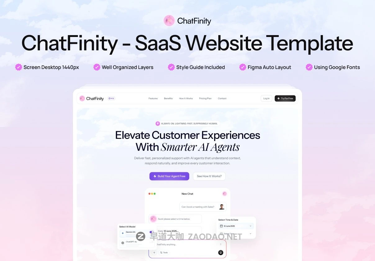 10+屏AI智能聊天机器人产品SaaS服务网站ui用户界面设计figma素材 ChatFinity – AI Chatbot SaaS Website插图 10+屏AI智能聊天机器人产品SaaS服务网站ui用户界面设计figma素材 ChatFinity – AI Chatbot SaaS Website插图