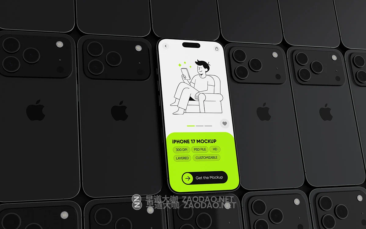 23款工业风手机ui广告作品设计苹果iPhone 17贴图psd样机mockup模板 iPhone 17 Mockups插图2 23款工业风手机ui广告作品设计苹果iPhone 17贴图psd样机mockup模板 iPhone 17 Mockups插图2