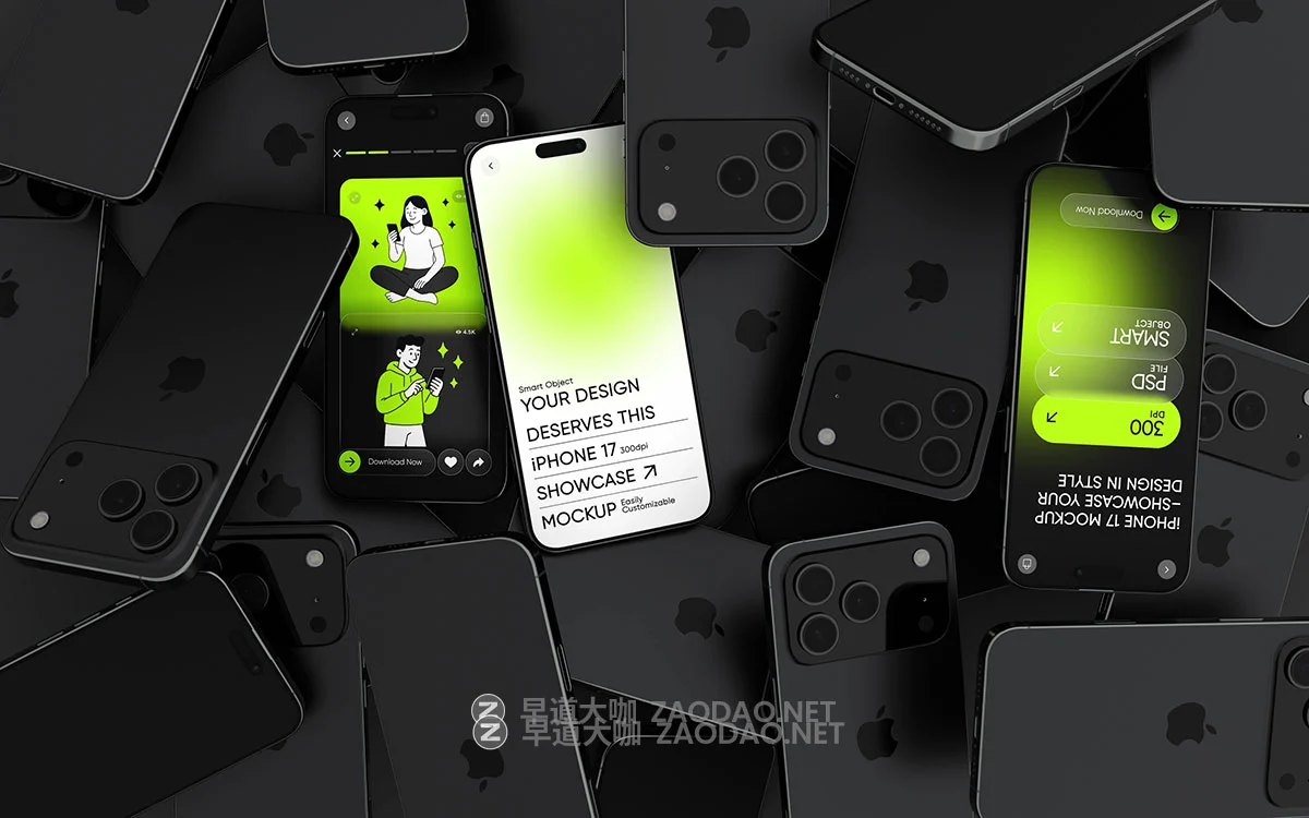 23款工业风手机ui广告作品设计苹果iPhone 17贴图psd样机mockup模板 iPhone 17 Mockups插图7 23款工业风手机ui广告作品设计苹果iPhone 17贴图psd样机mockup模板 iPhone 17 Mockups插图7