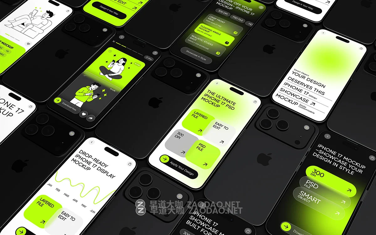 23款工业风手机ui广告作品设计苹果iPhone 17贴图psd样机mockup模板 iPhone 17 Mockups插图15 23款工业风手机ui广告作品设计苹果iPhone 17贴图psd样机mockup模板 iPhone 17 Mockups插图15