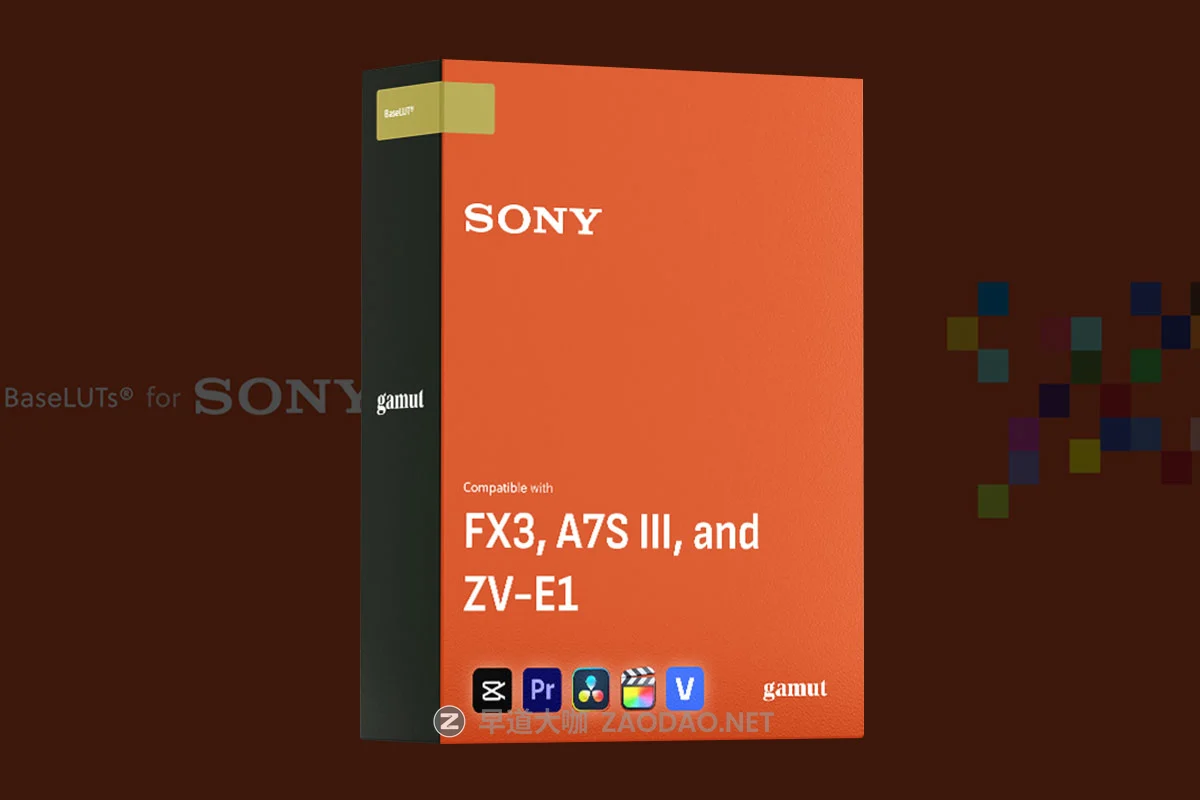 专业电影级索尼FX3 、A7SIII、ZV-E1相机S-Log3色彩还原调色LUT预设 Gamut – Sony FX3 + A7SIII Luts插图 专业电影级索尼FX3 、A7SIII、ZV-E1相机S-Log3色彩还原调色LUT预设 Gamut – Sony FX3 + A7SIII Luts插图