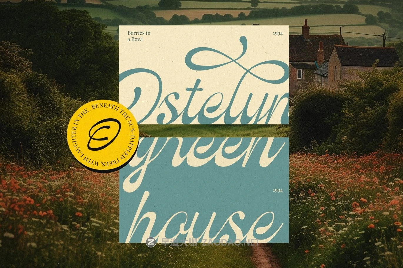 现代优雅品牌包装徽标设计手写英文字体安装包 Ostelyn – Elegant Script Font for Branding插图3 现代优雅品牌包装徽标设计手写英文字体安装包 Ostelyn – Elegant Script Font for Branding插图3