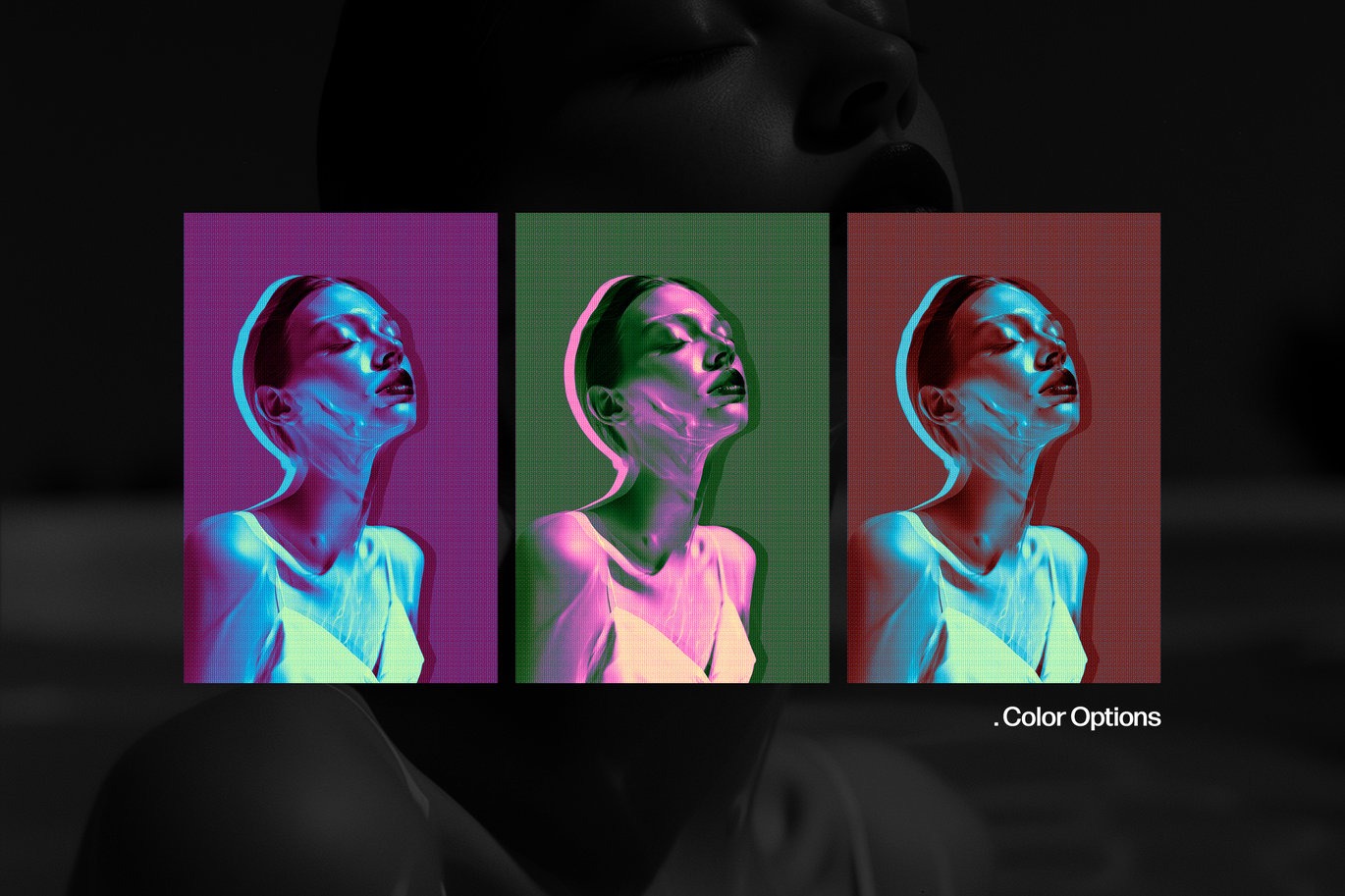 时尚复古半调海报打印照片效果ps特效滤镜样机 Grunge Halftone Effect插图1 时尚复古半调海报打印照片效果ps特效滤镜样机 Grunge Halftone Effect插图1