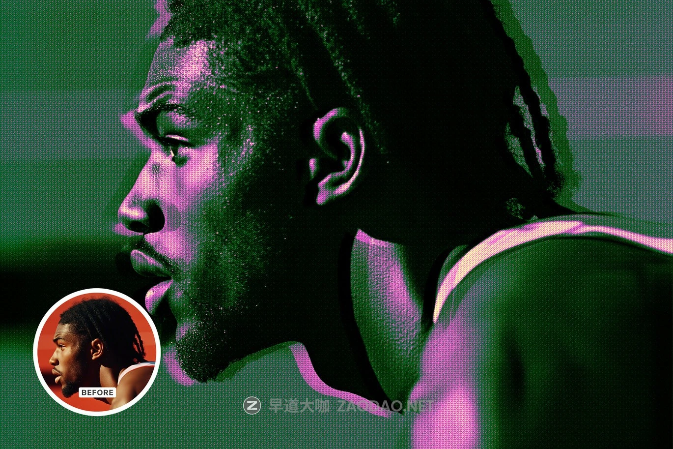 时尚复古半调海报打印照片效果ps特效滤镜样机 Grunge Halftone Effect插图5 时尚复古半调海报打印照片效果ps特效滤镜样机 Grunge Halftone Effect插图5