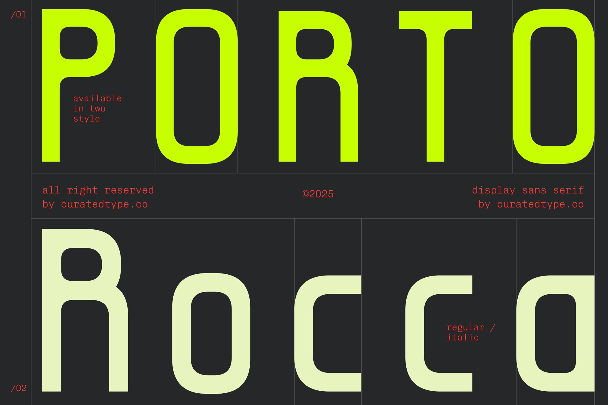 复古赛博朋克电子竞技品牌海报徽标设计无衬线英文字体安装包 Porto Rocca插图 复古赛博朋克电子竞技品牌海报徽标设计无衬线英文字体安装包 Porto Rocca插图