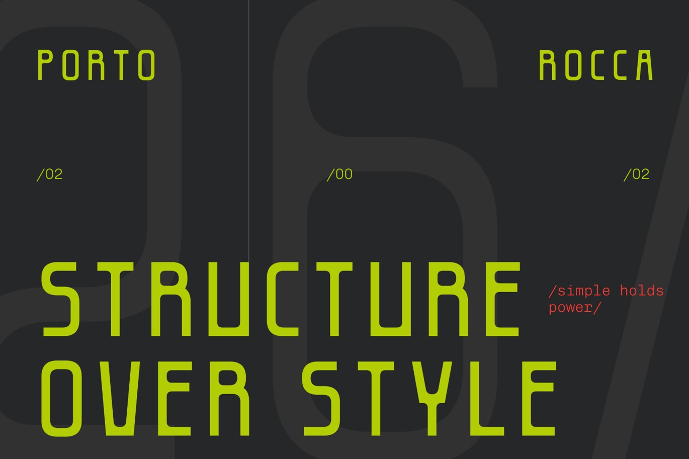 复古赛博朋克电子竞技品牌海报徽标设计无衬线英文字体安装包 Porto Rocca插图4 复古赛博朋克电子竞技品牌海报徽标设计无衬线英文字体安装包 Porto Rocca插图4