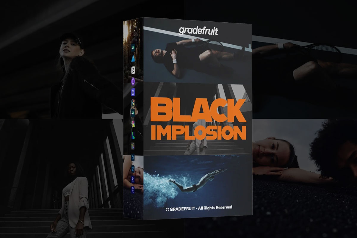 戏剧化鲜明对比度深黑色去饱和色彩视觉效果旅拍摄影调色LUT预设+LR预设 GradeFruit – Black Implosion LUTs & LR Presets特色图 戏剧化鲜明对比度深黑色去饱和色彩视觉效果旅拍摄影调色LUT预设+LR预设 GradeFruit – Black Implosion LUTs & LR Presets