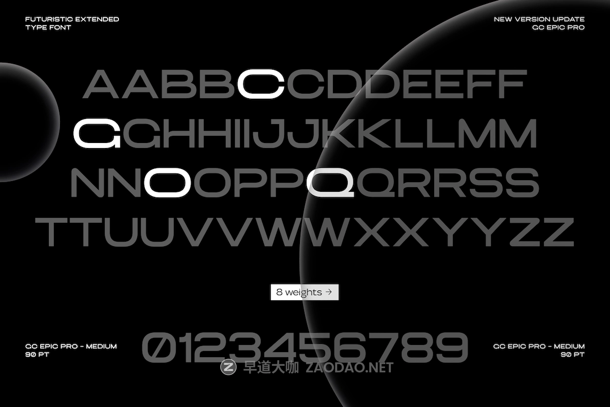 未来科幻时尚美学品牌海报徽标设计衬线英文字体安装包 GC Epic Pro Vol.II Sci-fi Futuristic Font插图1 未来科幻时尚美学品牌海报徽标设计衬线英文字体安装包 GC Epic Pro Vol.II Sci-fi Futuristic Font插图1