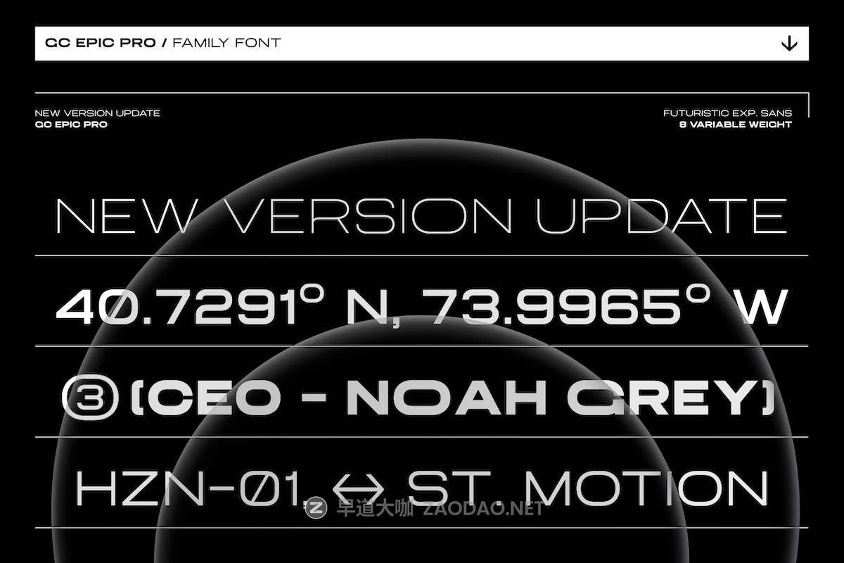 未来科幻时尚美学品牌海报徽标设计衬线英文字体安装包 GC Epic Pro Vol.II Sci-fi Futuristic Font插图7 未来科幻时尚美学品牌海报徽标设计衬线英文字体安装包 GC Epic Pro Vol.II Sci-fi Futuristic Font插图7