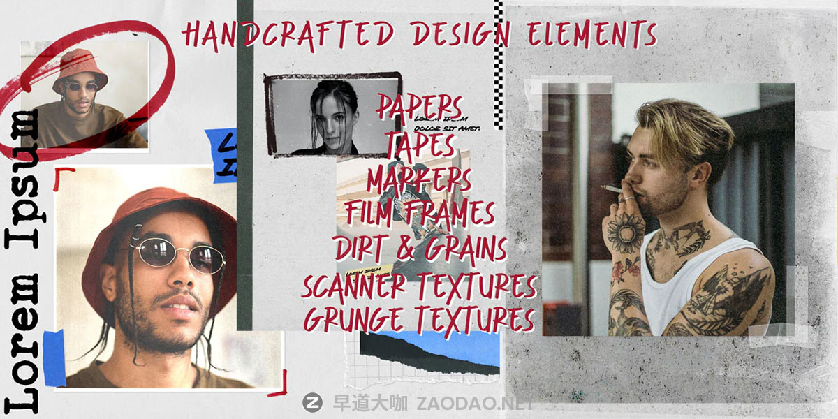 150款潮流街头涂鸦艺术做旧划痕撕裂拼贴情绪版照片展示psd样机模板 Sickboat – MIXED MEDIA PSD | COLLAGE ART PHOTOSHOP TEMPLATES插图7 150款潮流街头涂鸦艺术做旧划痕撕裂拼贴情绪版照片展示psd样机模板 Sickboat – MIXED MEDIA PSD | COLLAGE ART PHOTOSHOP TEMPLATES插图7