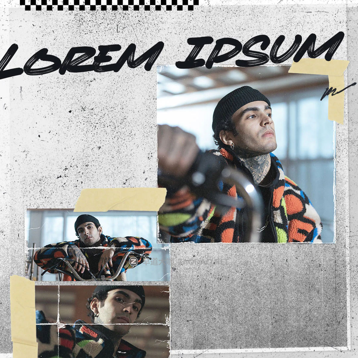 150款潮流街头涂鸦艺术做旧划痕撕裂拼贴情绪版照片展示psd样机模板 Sickboat – MIXED MEDIA PSD | COLLAGE ART PHOTOSHOP TEMPLATES插图13 150款潮流街头涂鸦艺术做旧划痕撕裂拼贴情绪版照片展示psd样机模板 Sickboat – MIXED MEDIA PSD | COLLAGE ART PHOTOSHOP TEMPLATES插图13