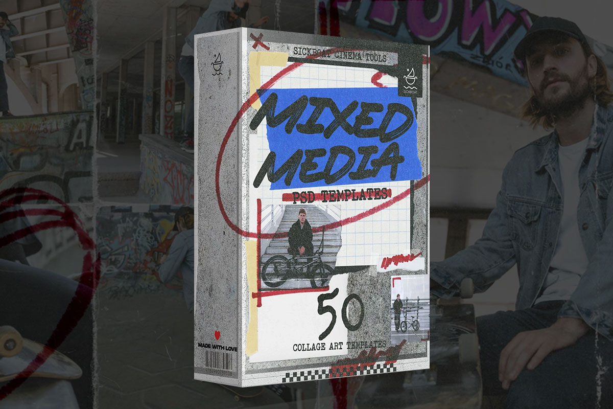150款潮流街头涂鸦艺术做旧划痕撕裂拼贴情绪版照片展示psd样机模板 Sickboat – MIXED MEDIA PSD | COLLAGE ART PHOTOSHOP TEMPLATES插图 150款潮流街头涂鸦艺术做旧划痕撕裂拼贴情绪版照片展示psd样机模板 Sickboat – MIXED MEDIA PSD | COLLAGE ART PHOTOSHOP TEMPLATES插图