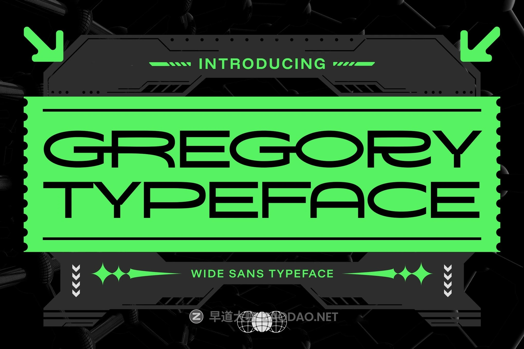 现代时尚品牌海报徽标设计无衬线英文字体安装包 Wide Sans – Gregory插图 现代时尚品牌海报徽标设计无衬线英文字体安装包 Wide Sans – Gregory插图