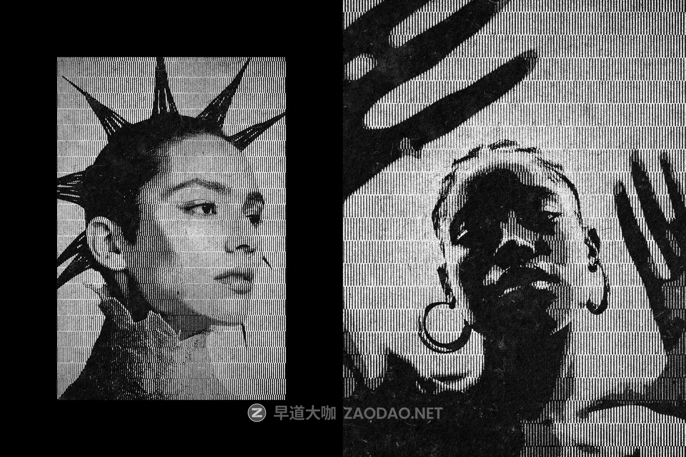 复古半色调打印图案照片效果ps特效滤镜样机 Printed Pattern Photo Effect插图2 复古半色调打印图案照片效果ps特效滤镜样机 Printed Pattern Photo Effect插图2