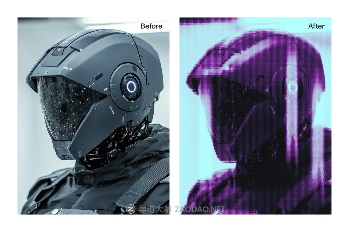 未来科幻赛博朋克故障照片效果ps特效滤镜样机 Cyberpunk Motion Photo Effect Template插图5 未来科幻赛博朋克故障照片效果ps特效滤镜样机 Cyberpunk Motion Photo Effect Template插图5