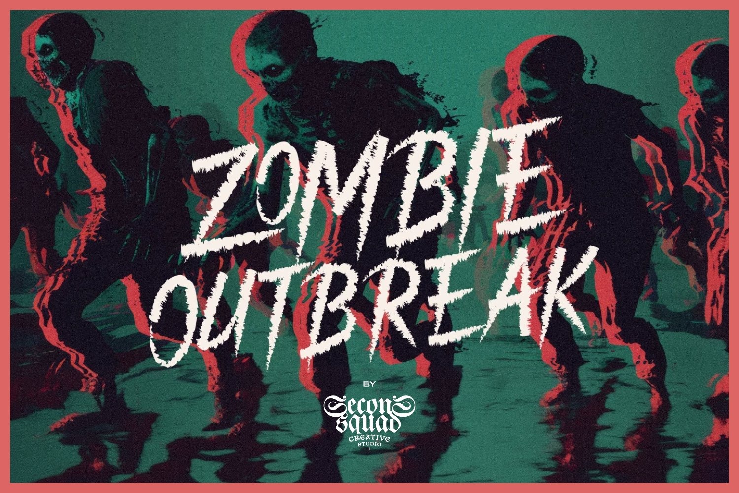 哥特式恐怖电影头条封面设计装饰英文字体安装包 Halloween – Zombie Outbreak特色图 哥特式恐怖电影头条封面设计装饰英文字体安装包 Halloween – Zombie Outbreak