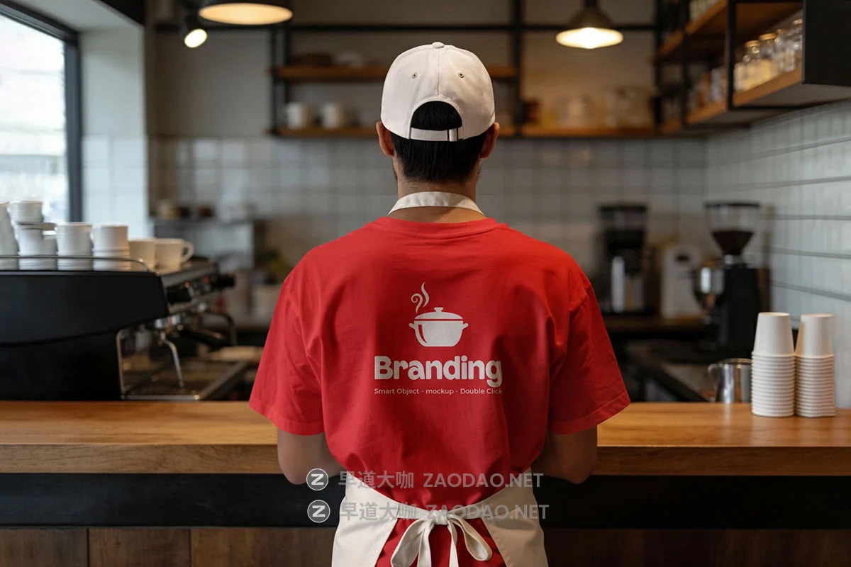6款咖啡品牌vi设计包装盒咖啡杯打包袋T恤门头贴图psd样机模板 Cafe Branding Mockup Set插图5 6款咖啡品牌vi设计包装盒咖啡杯打包袋T恤门头贴图psd样机模板 Cafe Branding Mockup Set插图5