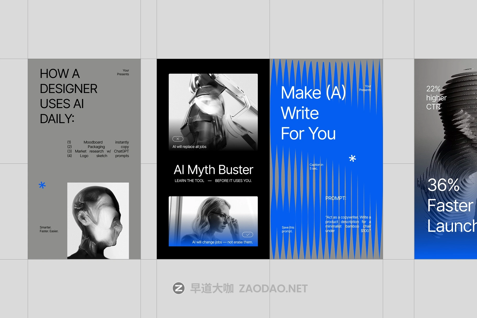 未来科幻工业风机器人AI产品品牌推广营销社交媒体设计Canva模板 Automation Instagram Pack Canva Template插图1 未来科幻工业风机器人AI产品品牌推广营销社交媒体设计Canva模板 Automation Instagram Pack Canva Template插图1