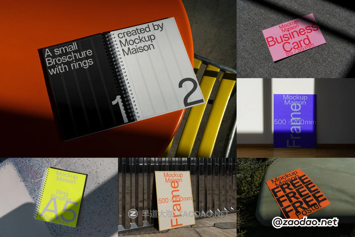 7款小众笔记本名片画册海报单元设计品牌vi贴图ps效果图样机mockup模板素材 Mockup.Maison – E Collection P2插图 7款小众笔记本名片画册海报单元设计品牌vi贴图ps效果图样机mockup模板素材 Mockup.Maison – E Collection P2插图