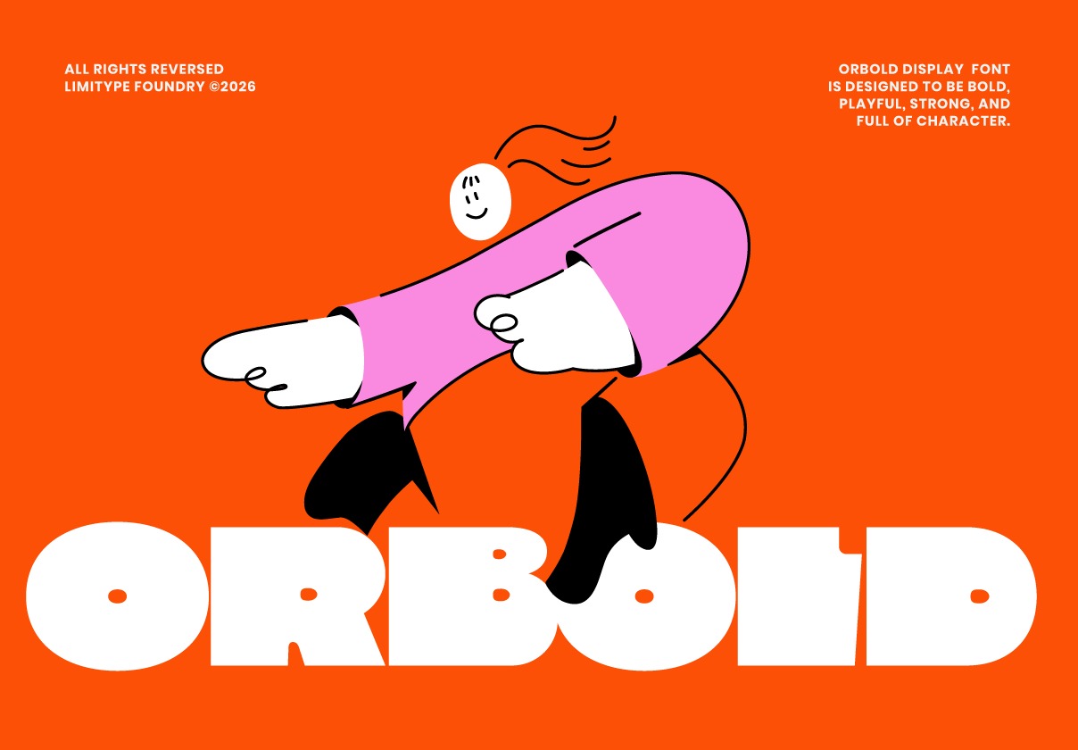 俏皮张力超粗体坚固视觉冲击力品牌新闻标题logo设计无衬线英文字体安装包 Orbold Font特色图 俏皮张力超粗体坚固视觉冲击力品牌新闻标题logo设计无衬线英文字体安装包 Orbold Font