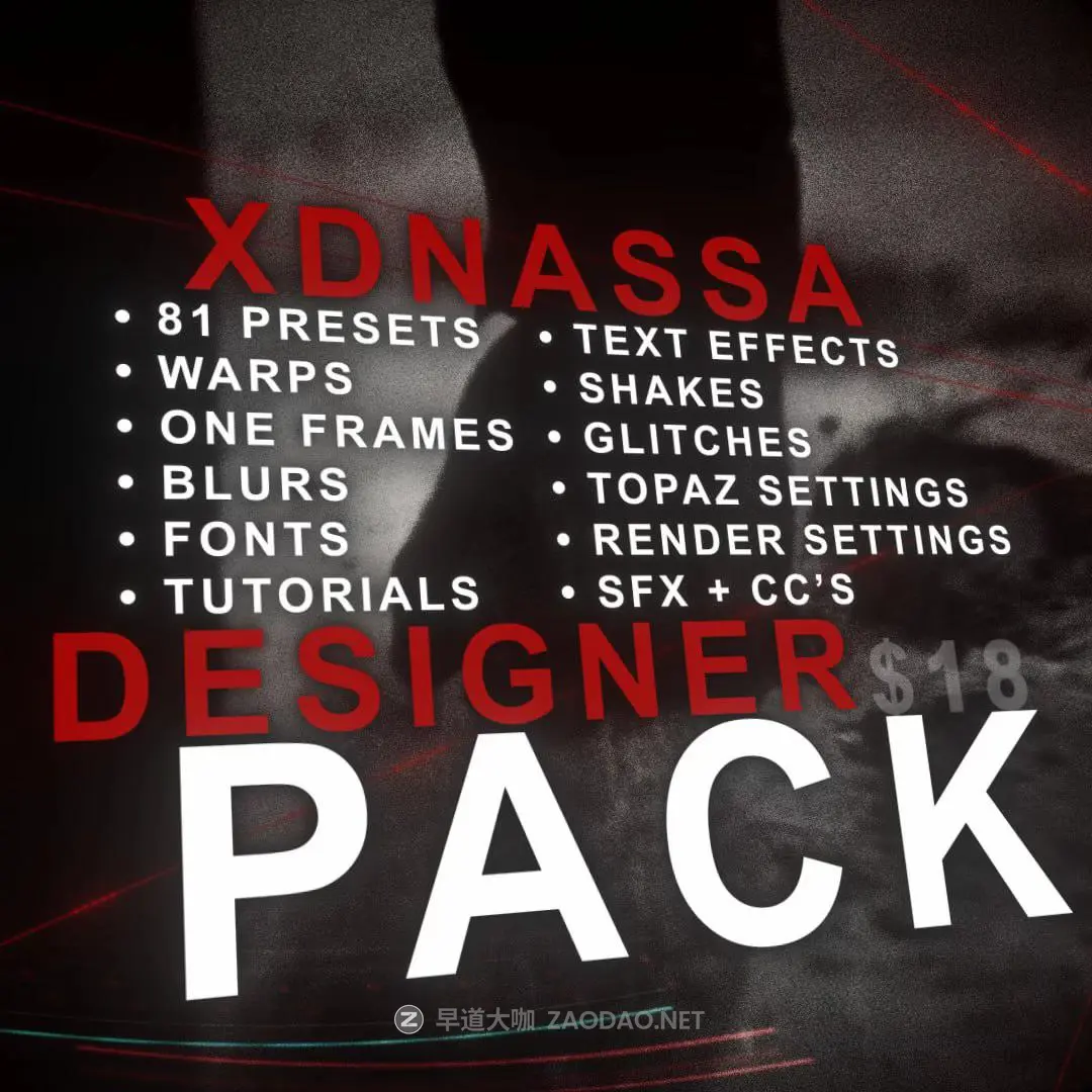 创意强大冲击力变形抖动故障模糊动漫视频剪辑编剧AE预设音效字体素材包 Boosty – 2026 XDNASSA DESIGNER PACK插图 创意强大冲击力变形抖动故障模糊动漫视频剪辑编剧AE预设音效字体素材包 Boosty – 2026 XDNASSA DESIGNER PACK插图