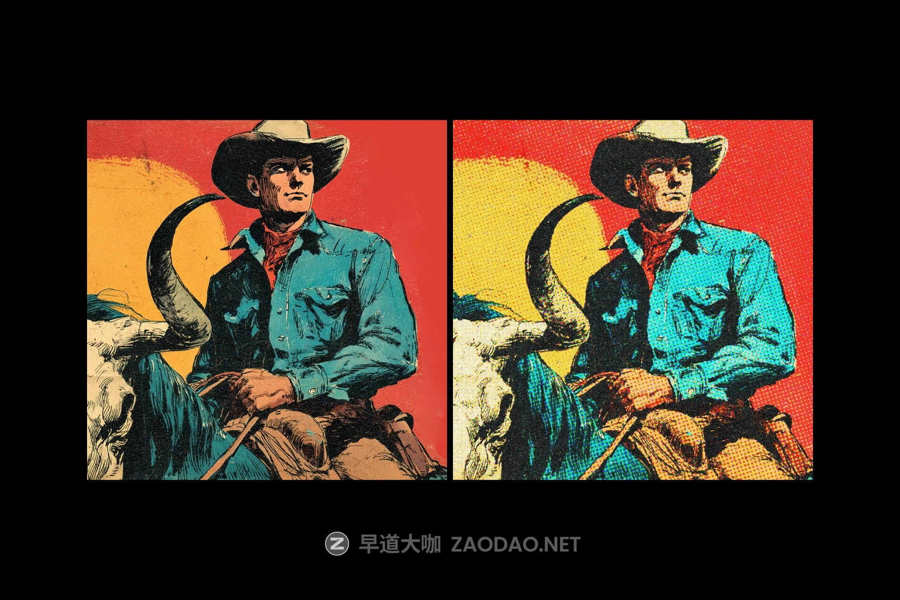 做旧粗糙丝网印刷半色调点状墨迹图片修图ps特效插件样机 Halftone Printing Photo Effect插图1 做旧粗糙丝网印刷半色调点状墨迹图片修图ps特效插件样机 Halftone Printing Photo Effect插图1