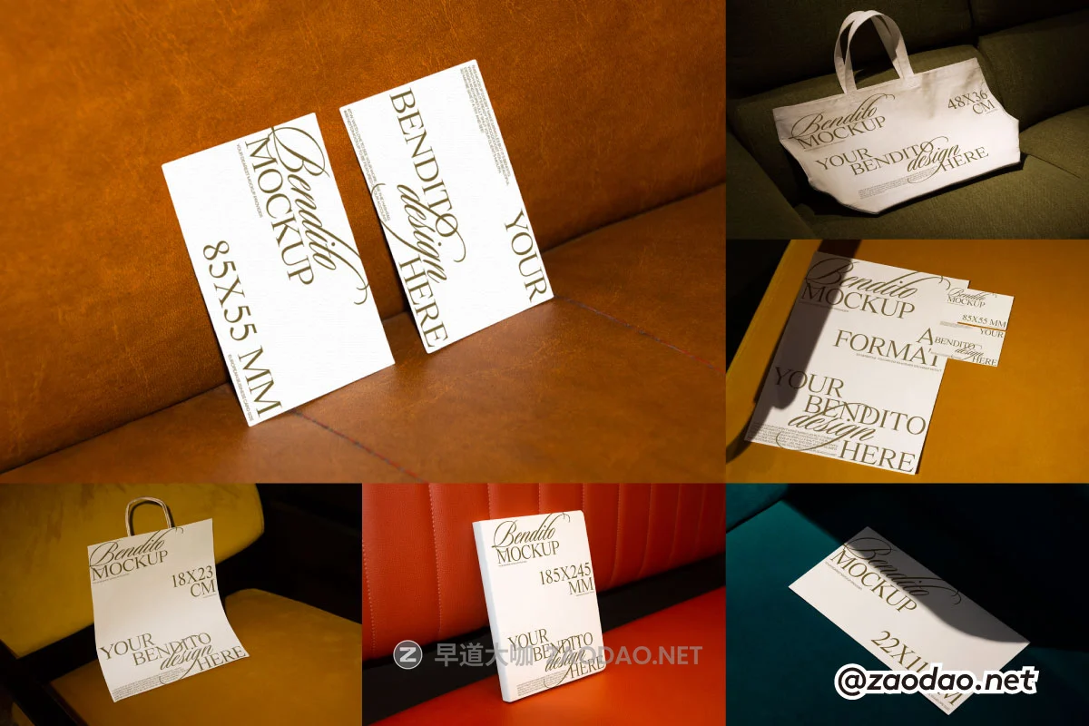7款小众书籍海报帆布袋名片卡片品牌VI设计PS智能贴图样机模板Bendito Mockup – The Classics Collection P5插图 7款小众书籍海报帆布袋名片卡片品牌VI设计PS智能贴图样机模板Bendito Mockup – The Classics Collection P5插图