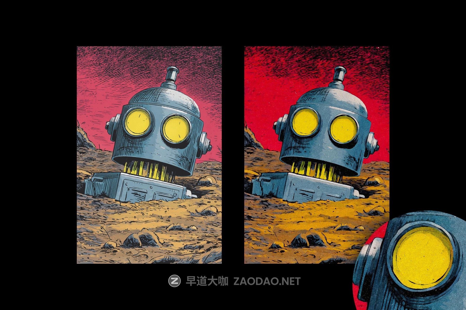 复古涂鸦油画漫画照片效果ps特效滤镜样机 Retro Oil Paint Template插图1 复古涂鸦油画漫画照片效果ps特效滤镜样机 Retro Oil Paint Template插图1