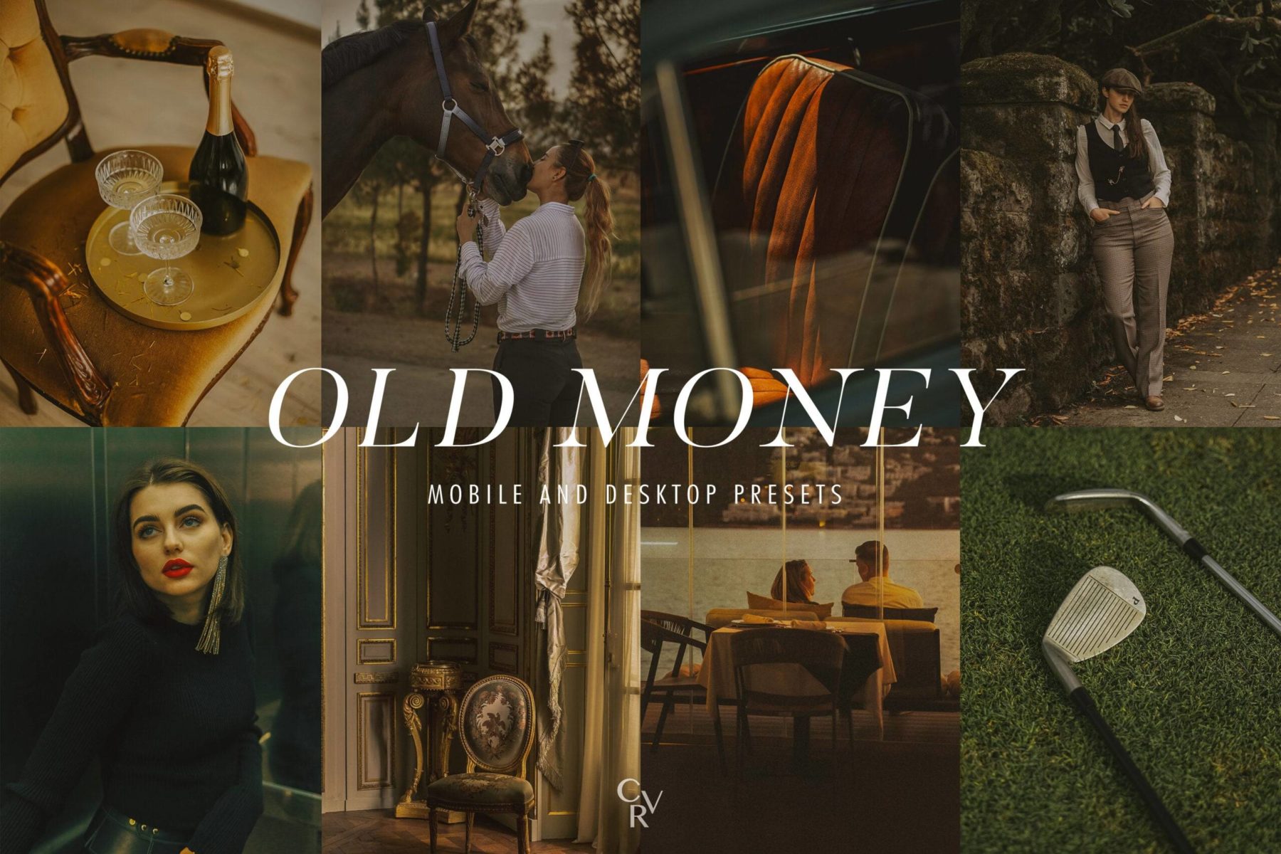 20组复古电影质感褪色旅拍摄影作品照片调色Lightroom预设包 CVR Presets – 20 Old Money Lightroom Presets特色图 20组复古电影质感褪色旅拍摄影作品照片调色Lightroom预设包 CVR Presets – 20 Old Money Lightroom Presets