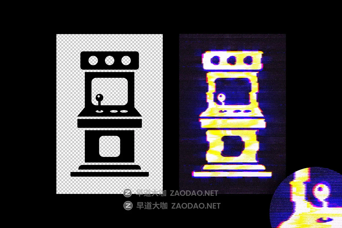 复古边缘模糊VHS信号故障错位失真文本logo设计ps特效样机模板 VHS Glitched Text & Logo Effect插图3 复古边缘模糊VHS信号故障错位失真文本logo设计ps特效样机模板 VHS Glitched Text & Logo Effect插图3