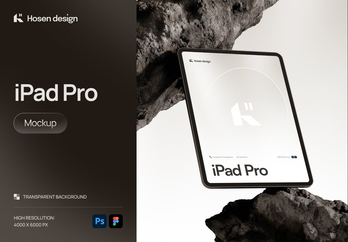 1款岩石背景ui界面作品集设计苹果iPad平板贴图效果图psd样机 iPad Mockup — Stone Scene特色图 1款岩石背景ui界面作品集设计苹果iPad平板贴图效果图psd样机 iPad Mockup — Stone Scene