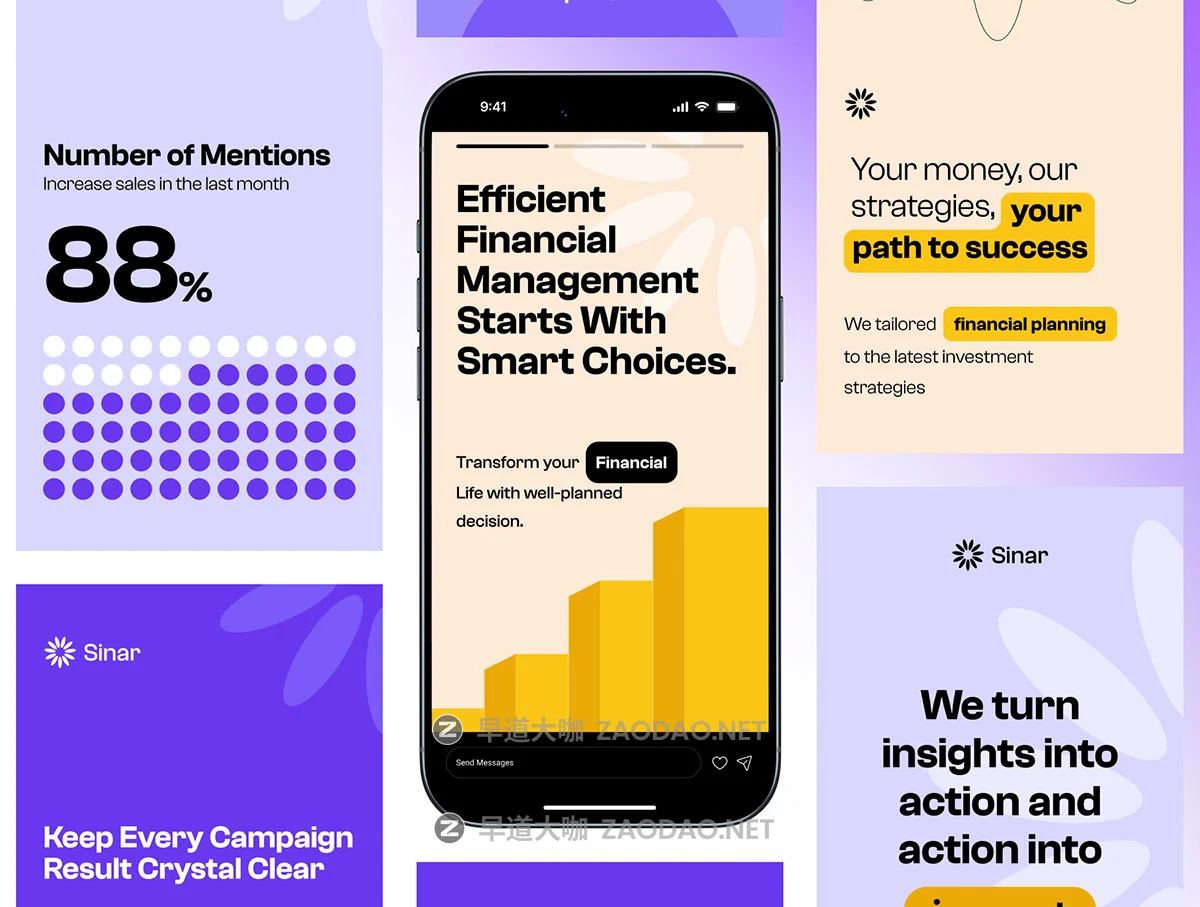 60页创意ins风金融科技投资理财品牌推广社交媒体电商海报公众号推文figma模板素材 Startup Social Media Banner Pack插图1 60页创意ins风金融科技投资理财品牌推广社交媒体电商海报公众号推文figma模板素材 Startup Social Media Banner Pack插图1