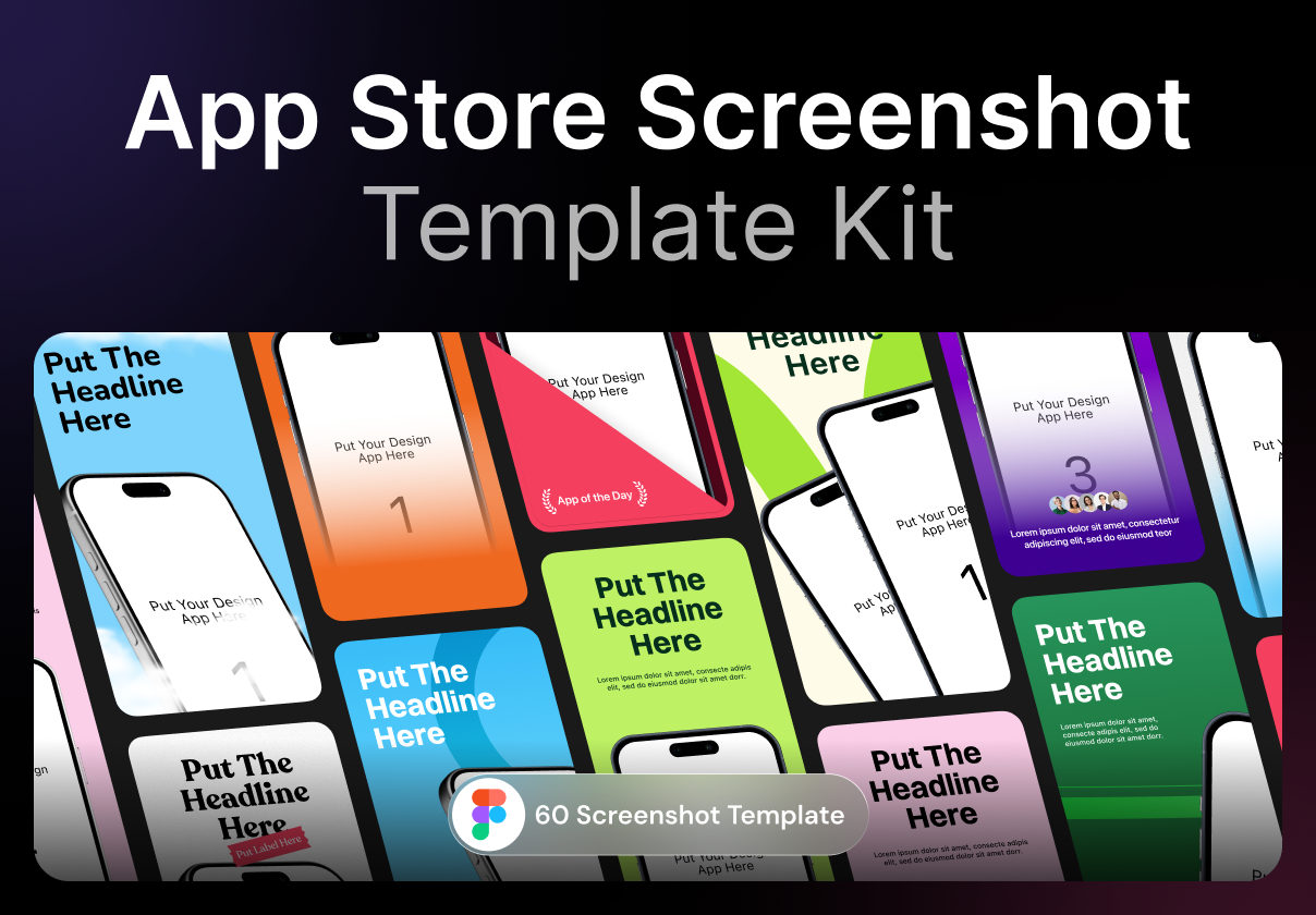20款苹果商店App Store软件程序介绍展示模型样机figma模板素材 App Store Screenshot Template Kit 20 – 20+ Templates特色图 20款苹果商店App Store软件程序介绍展示模型样机figma模板素材 App Store Screenshot Template Kit 20 – 20+ Templates
