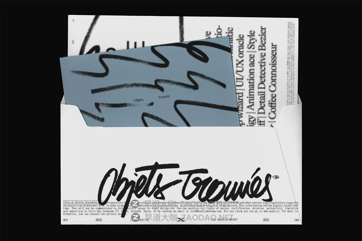 7款国外小众报纸信封卡片名片笔记本快递包装袋书籍品牌Vi设计展示PSD样机模板 Bendito Mockup – Objets Trouvés v1 P6插图6 7款国外小众报纸信封卡片名片笔记本快递包装袋书籍品牌Vi设计展示PSD样机模板 Bendito Mockup – Objets Trouvés v1 P6插图6